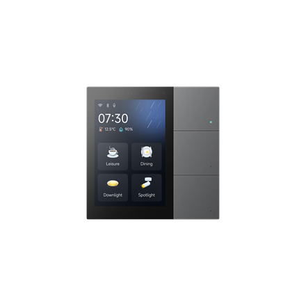 Pannello tattile intelligente KNX S3 grigio Secure