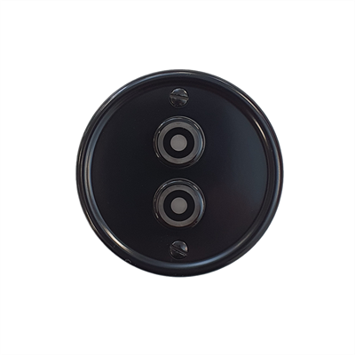 Piastra frontale Maru 2 pulsanti nero