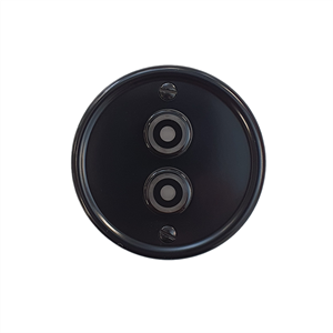 Piastra frontale Maru 2 pulsanti nero