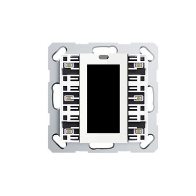 Pulsante con display LCD, 2/6 pulsante+quadro bian.