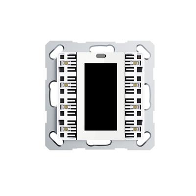 Pulsante con display LCD, 4/8 pulsante+quadro bian.