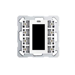 Pulsante con display LCD, 4/8 pulsante+quadro bian.