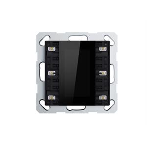 Pulsante con display LCD per 2/6 pulsanti nero