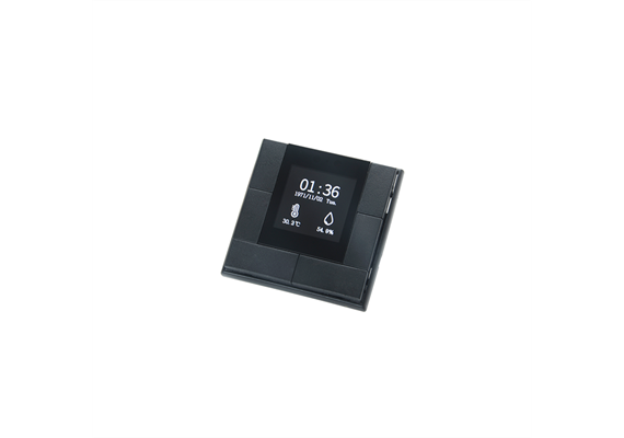 Pulsanti con display LCD-Swiss KNX Secure nero