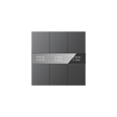 Sensore a pulsante KNX Secure serie S con display, vetro a specchio a 6 vie, grigio | Bild 2