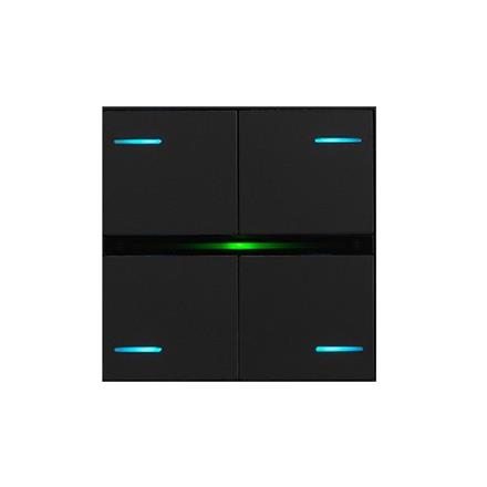 Set di 4 coperchi OL-U, Fenix Nero