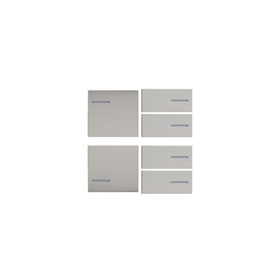 Set di 6 pieghe 2 a sinistra + 4 a destra,Fenix Beige