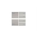 Set di 6 pieghe 2 a sinistra + 4 a destra,Fenix Beige