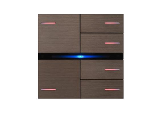 Set di 6 pieghe 2 a sinistra + 4 a destra,Met.Bronzo