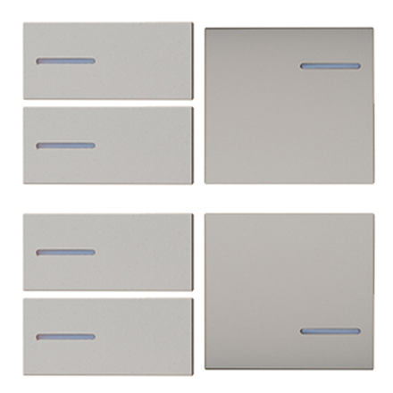 Set di 6 pieghe 4 a sinistra + 2 a destra,Fenix Beige