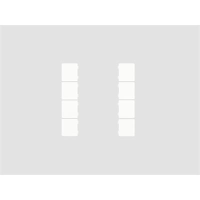 Set di 8 coperchi, bianco opaco per CHPBD-06/55x