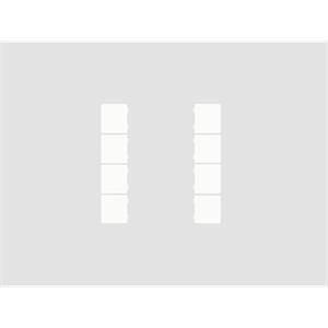 Set di 8 coperchi, bianco opaco per CHPBD-06/55x