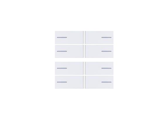 Set di 8 coperchi OL-U, Fenix Bianco 0030