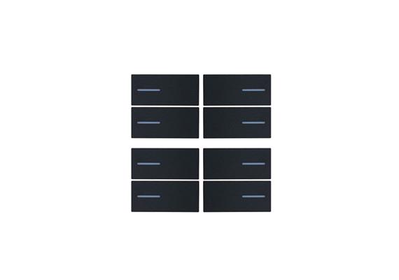 Set di 8 coperchi OL-U, Fenix Nero