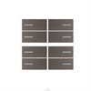 Set di 8 coperchi OL-U, Metallo Bronzo