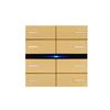 Set di 8 coperchi OL-U, Metallo Oro