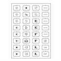 Set icone B bianco
