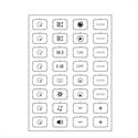 Set icone D bianco