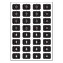 Set icone F nero