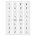 Set icone H bianco