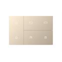 Set Touch Pad Waltz, metallo oro, non incisa