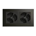 Telaio di copertura 2x 60mm, Fenix Nero
