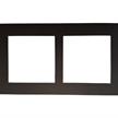 Telaio di copertura 2x 60mm, Plastica Nero | Bild 2
