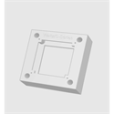 Telaio montaggio parete per tasto Waltz/S-Series, bianco