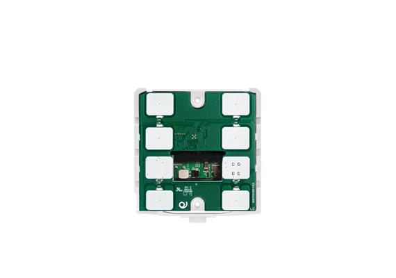 Termostato/igrostato KNX con 6 pulsanti bianco