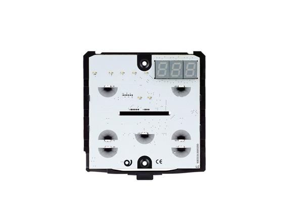 Termostato/igrostato KNX con 7 pulsanti nero