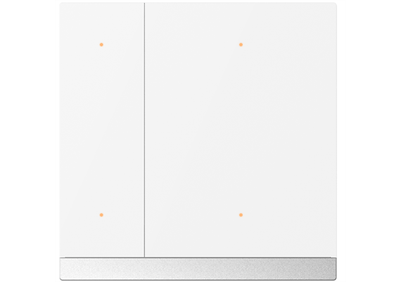 WALTZ Pulsante, 4 canali alu blanco