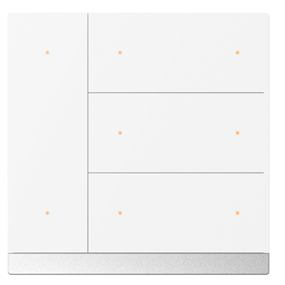 WALTZ Pulsante, 8 canali alu blanco