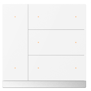 WALTZ Pulsante, 8 canali alu blanco