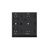 WALTZ pulsante secure, 2 canali, Alu, Nero / Grigio