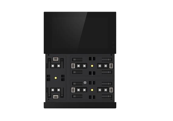 WALTZ Touch+Pad Alu Secure, nero / Grigio